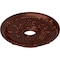 Ekena Millwork Antioch Ceiling Medallion (Fits Canopies up to 3 1/2"), 18"OD x 3 1/2"ID x 1 3/8"P, Antique Copper CM18SEACS - alternate 3
